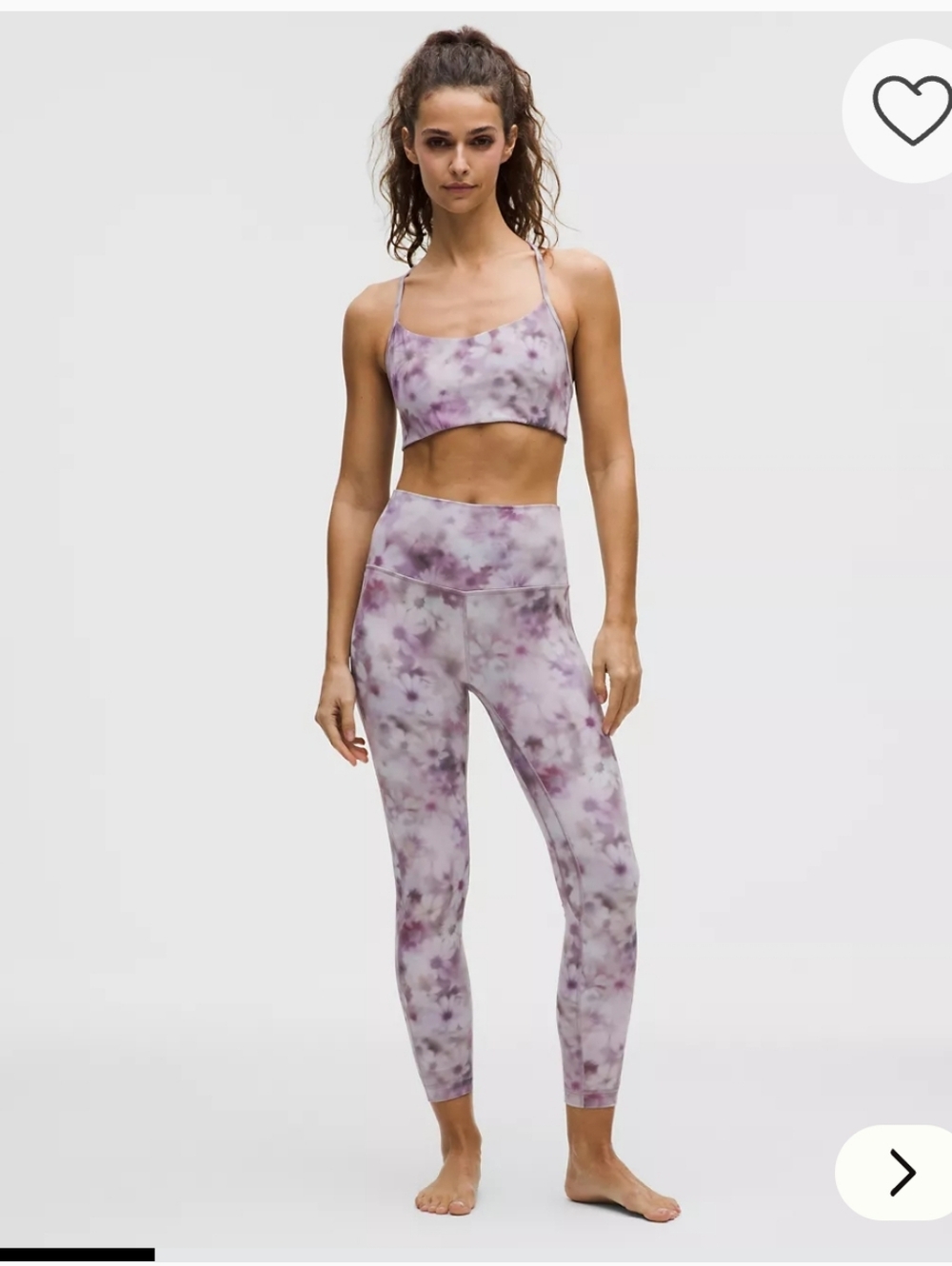 NWT Lululemon Women's Trending Color Meadow Haze Pink Multi Sz 8 $98 Floral